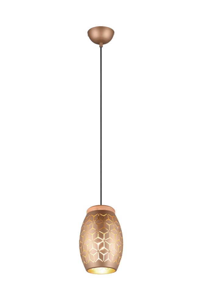 Brown hanging lamp Bidar design Trio 4017807579024
