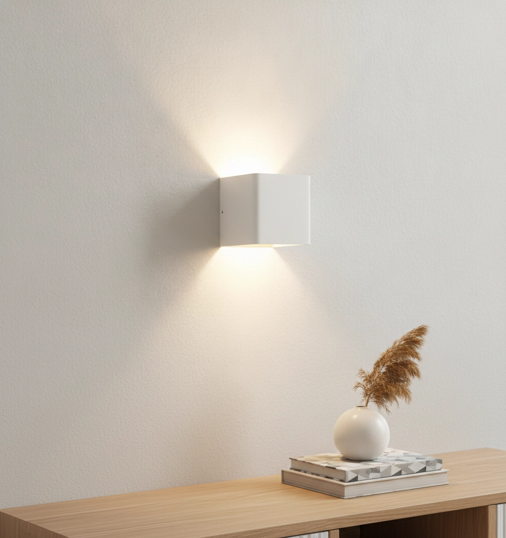 LED wall spot Fulda with dim-to-warm