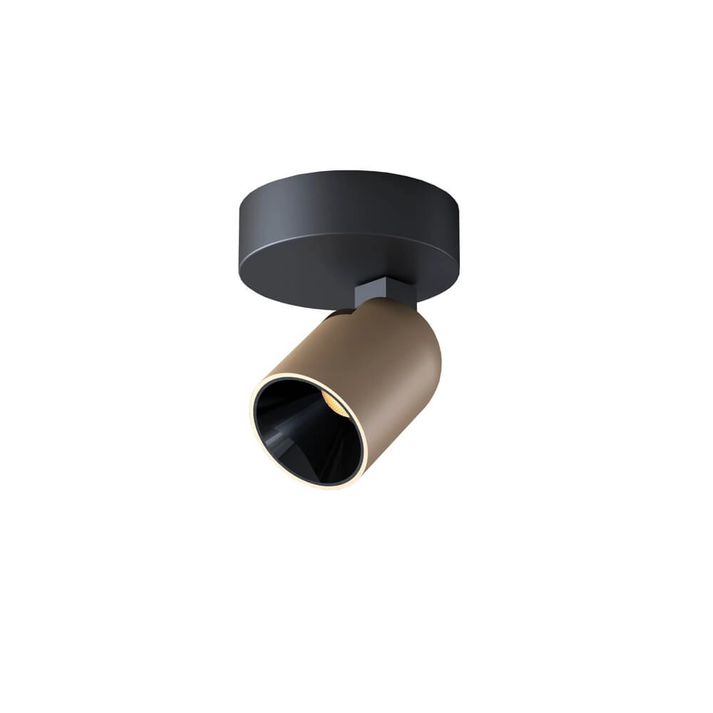Ceiling lamp Houston 1-light black with champagne