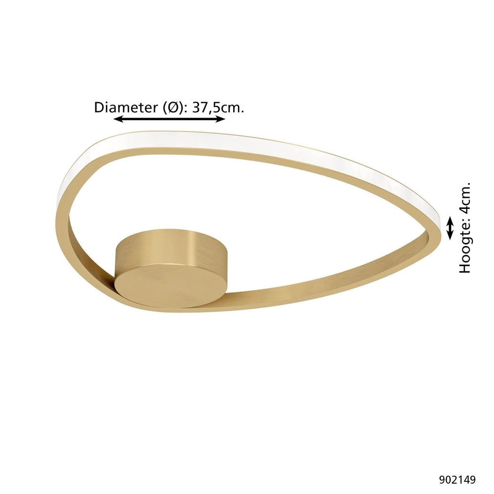 Ceiling lamp Moschella Design Gold Eglo 9008606356614