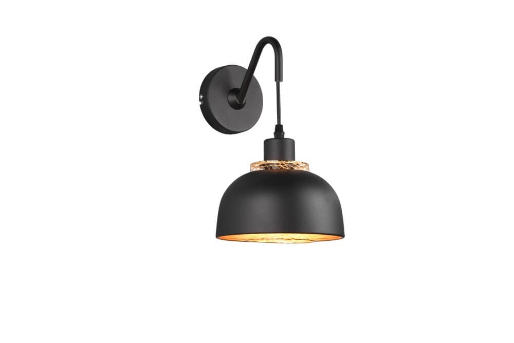 Black wall lamp Punch