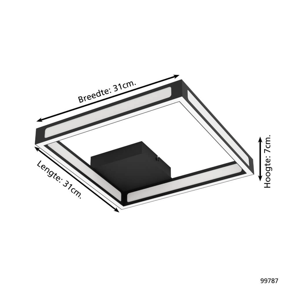 Black ceiling lamp Altaflor Eglo 9002759997878