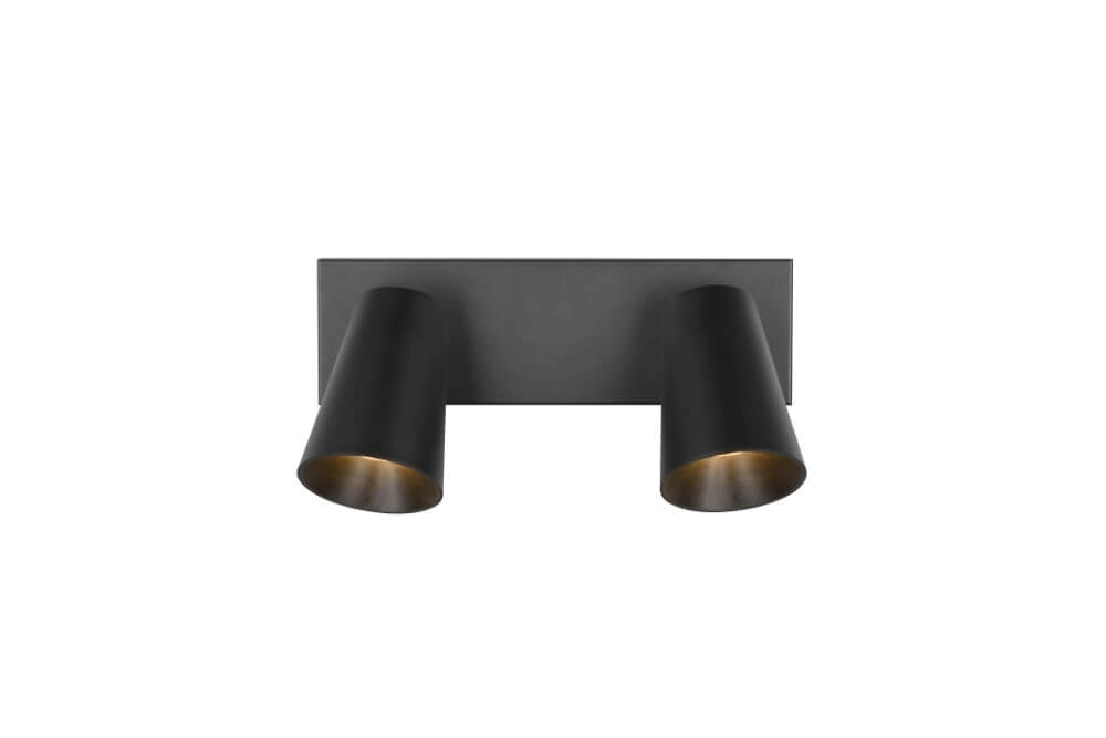 Double surface-mounted spotlight Sharp black Trio 4017807613063