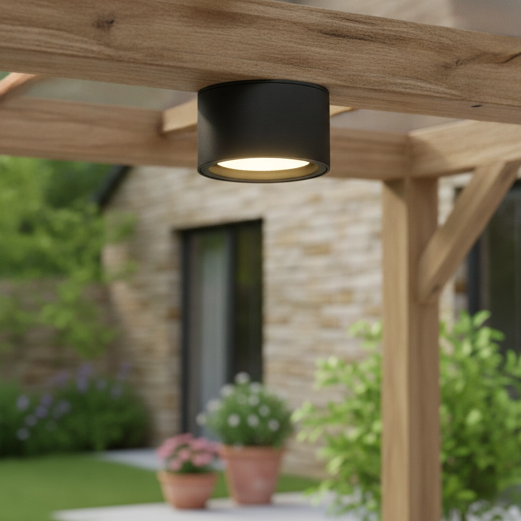 Round ceiling lamp Focus Ø 10cm anthracite