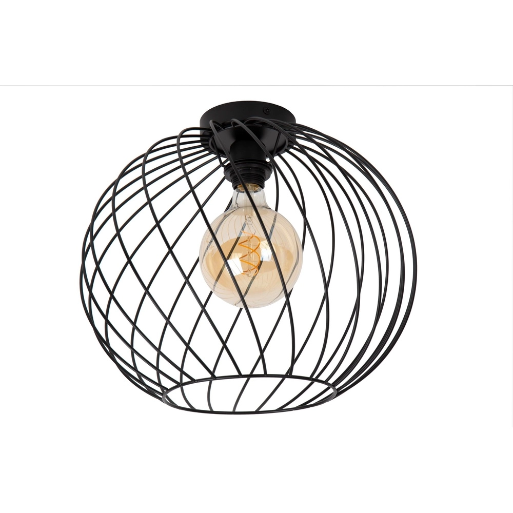 Ceiling lamp Danza black Ø 40cm