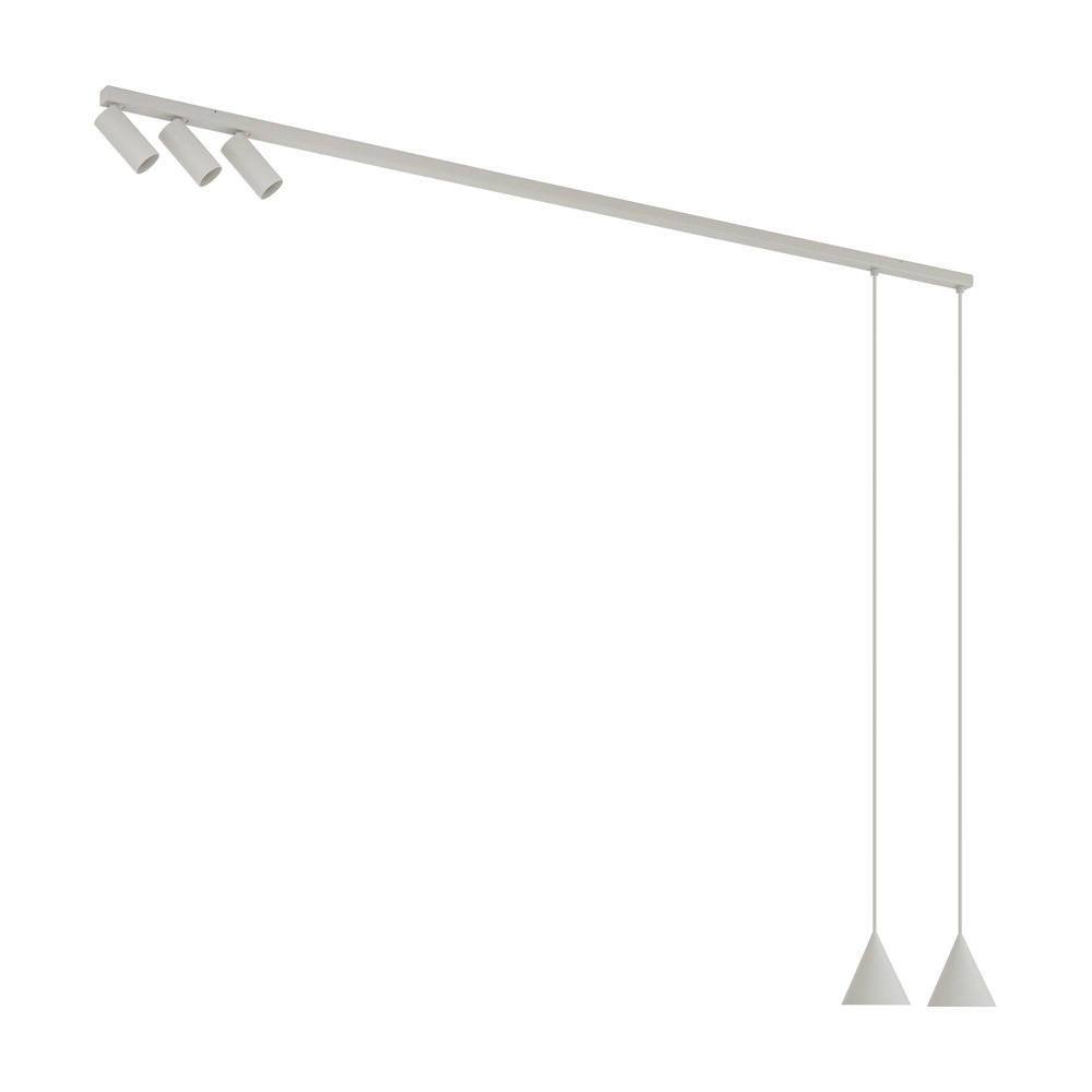 Ceiling and pendant lamp Fourty grey