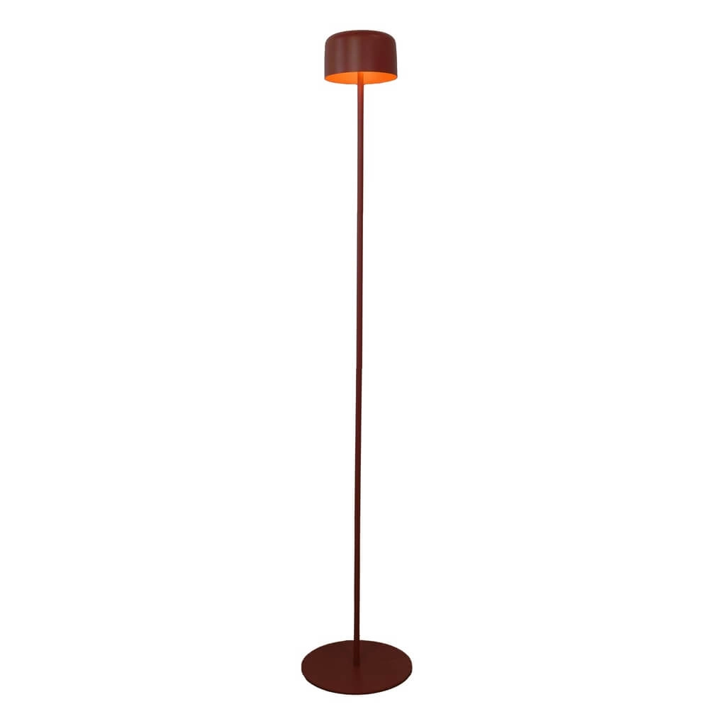 Sleek patio lamp Roccanova Solar Red with USB Eglo 9008606355105