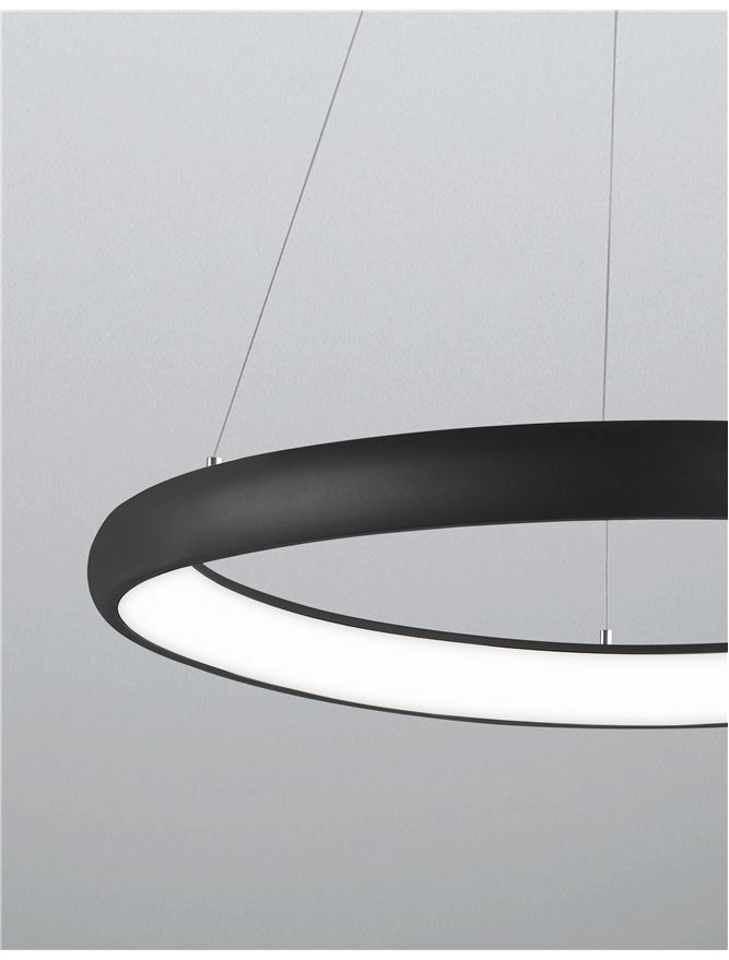 Design pendant lamp Albi black Ø 81cm Lyora 5212017416865