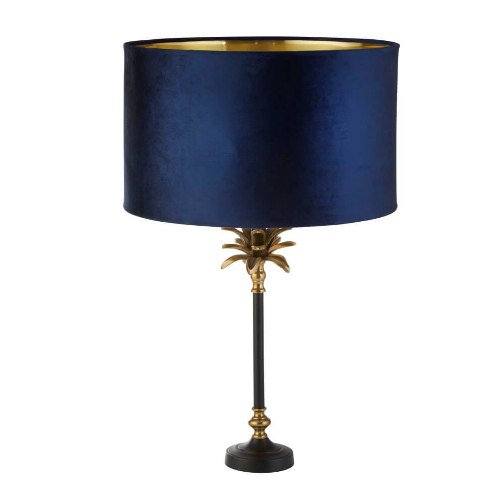 Table lamp Palm black with dark blue
