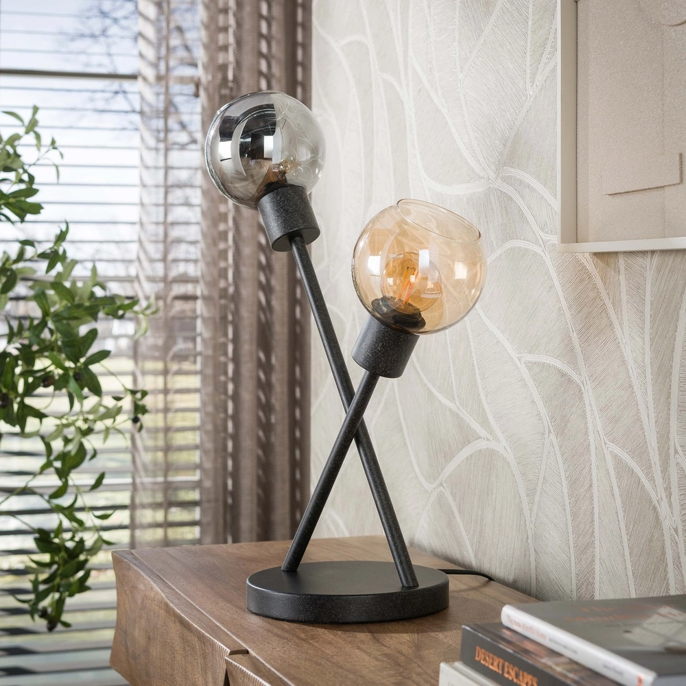 Tafellamp design Sfera zwart Lyora 8716803515185