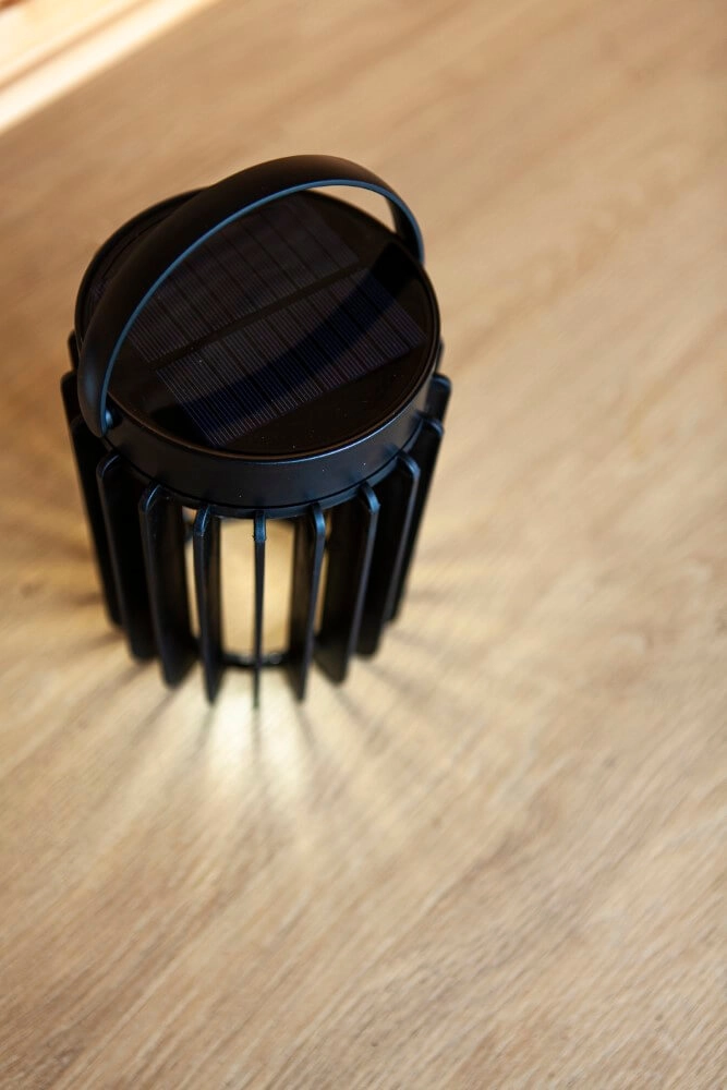 Solar table lamp Kozy black Lutec 6939412089133
