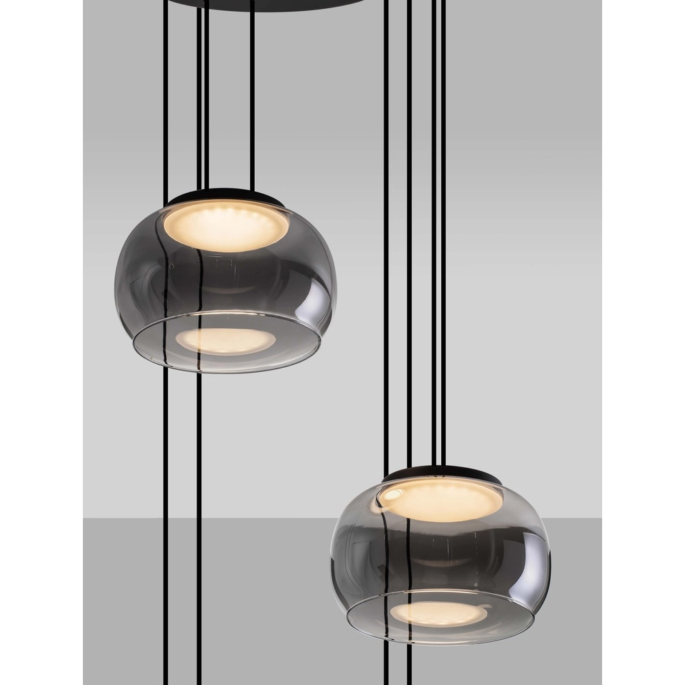 Modern pendant lamp Bios 5-light black Lyora 5212017458537