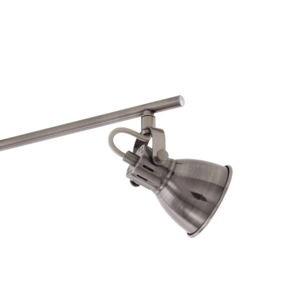 LED flush ceiling light Seras 3-light nickel with cream Eglo 9002759965549