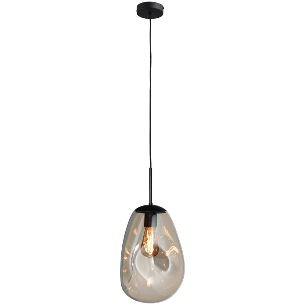 Hanging lamp Lava 1x gold glass Ø 22.5cm Masterlight 8718121285948