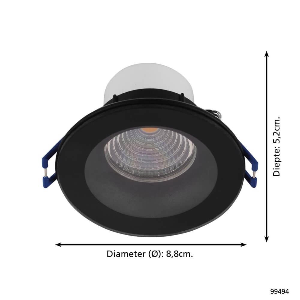 Bathroom recessed spotlight Salabate 4000K Eglo 9002759994945
