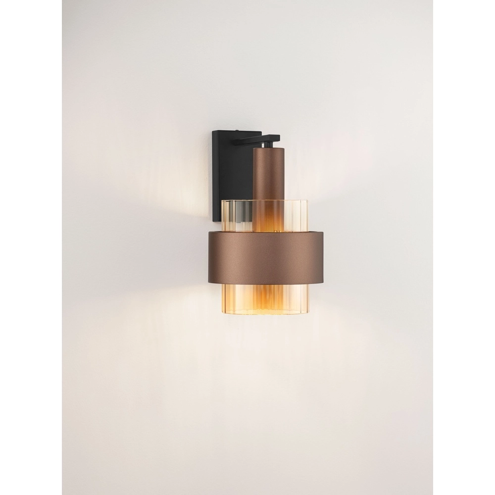 Modern wall lamp Serena coffee brown Lyora 5212063501201