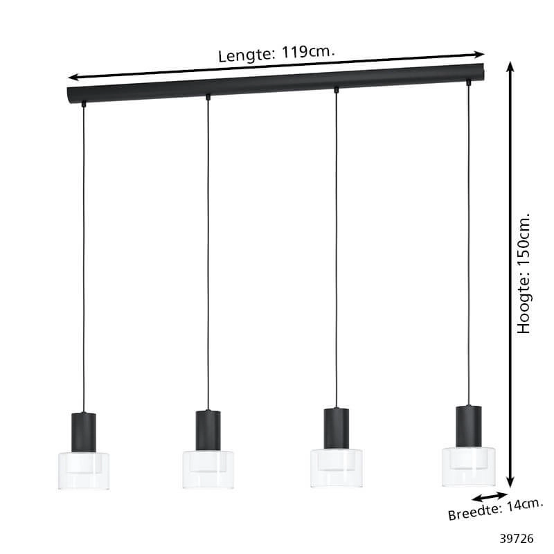 Dining room hanging lamp Molineros black - led Stars of Light 9002759397265