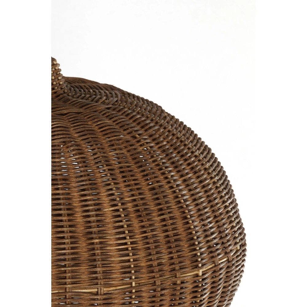 Rattan pendant lamp Melzor Ø 45cm - dark brown Light & Living 8717807820596