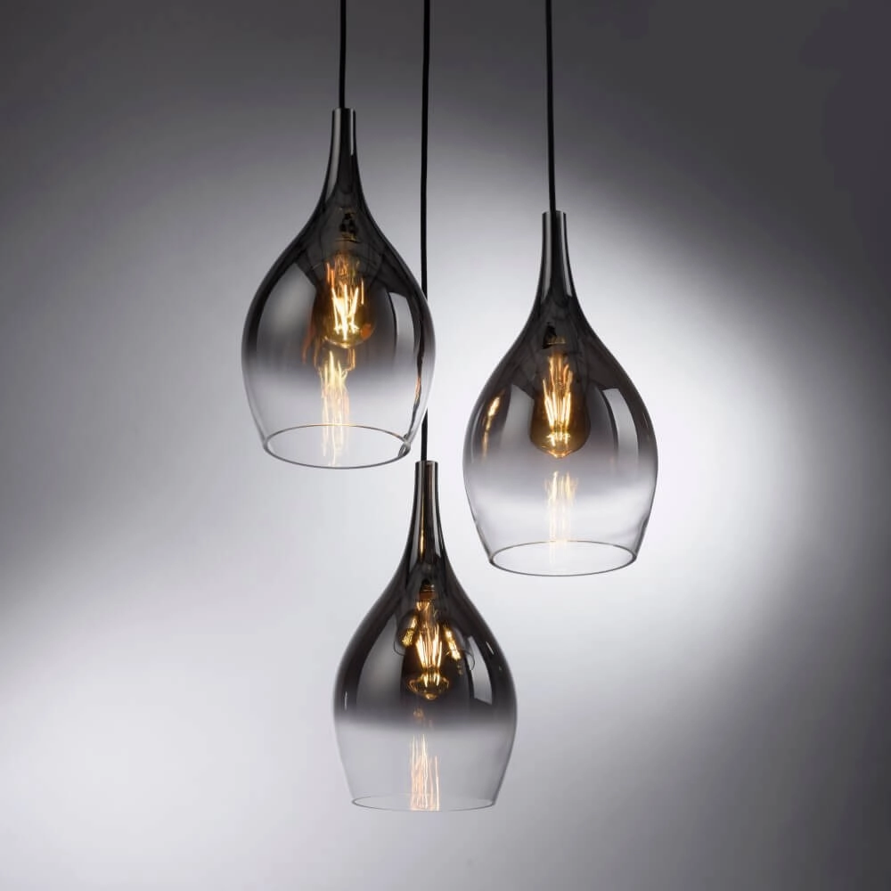 Modern pendant lamp Pilua 3-light round Paul Neuhaus 4012248366097