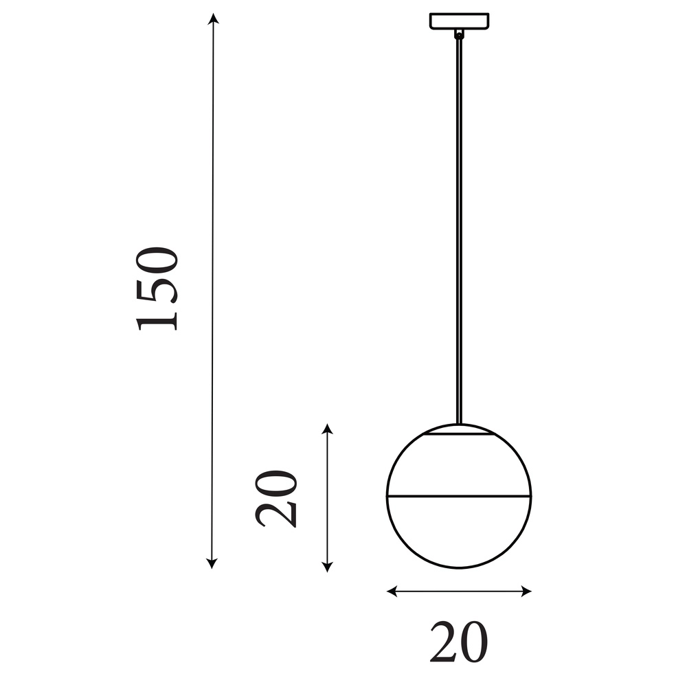 Design pendant lamp Endor Ø 20cm gold and white glass Searchlight 5053423260655