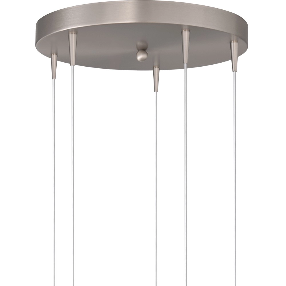 5-light pendant lamp Talana nickel Ø 35cm DTW Masterlight 8718121353982