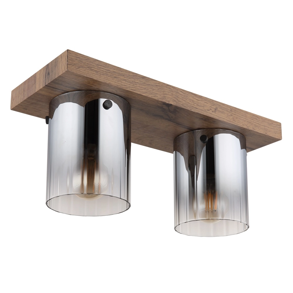 Ceiling lamp Underwood wood 2-light Globo 9007371481033
