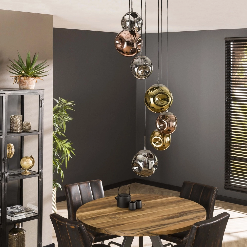 Vide pendant lamp Stellar 7 glass balls Lyora 8716803511699