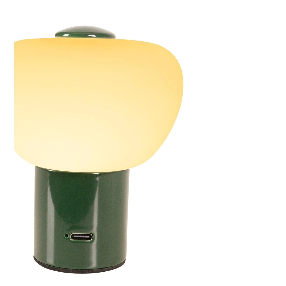 Table lamp rechargeable Gustav Green Lucide 5411212442017