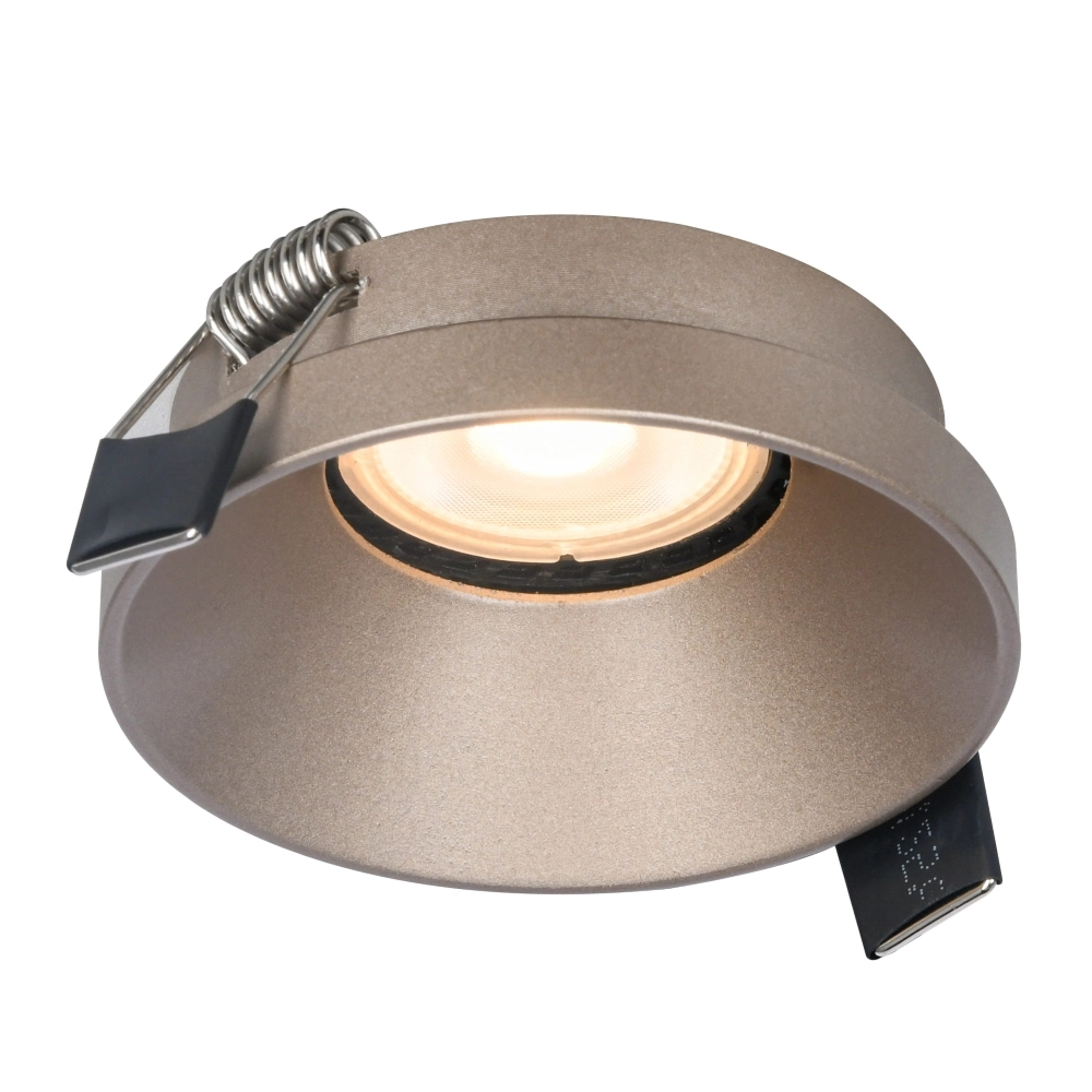 Round recessed spotlight Malmo champagne