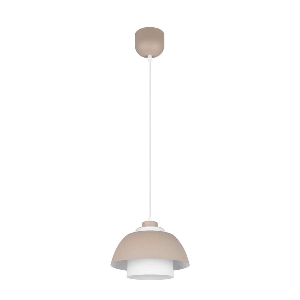 Design pendant lamp Tilos sand brown Ø 30cm Trio 4017807690118