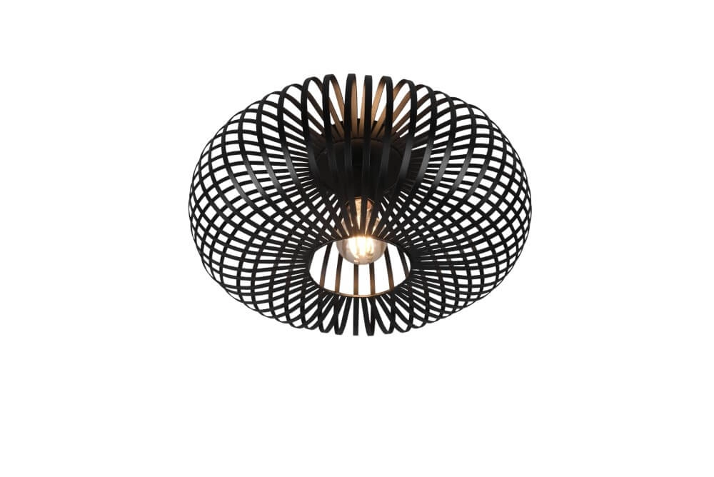 Black ceiling lamp Johann Ø 40cm