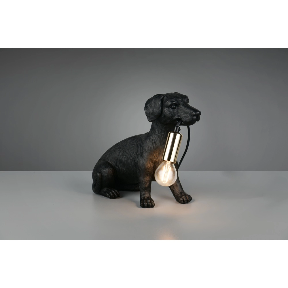 Table lamp Rudi dog black Trio 4017807668148