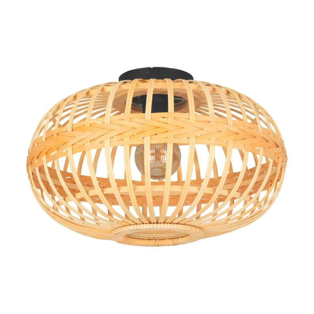 Rattan ceiling lamp Amsfield Ø 45cm