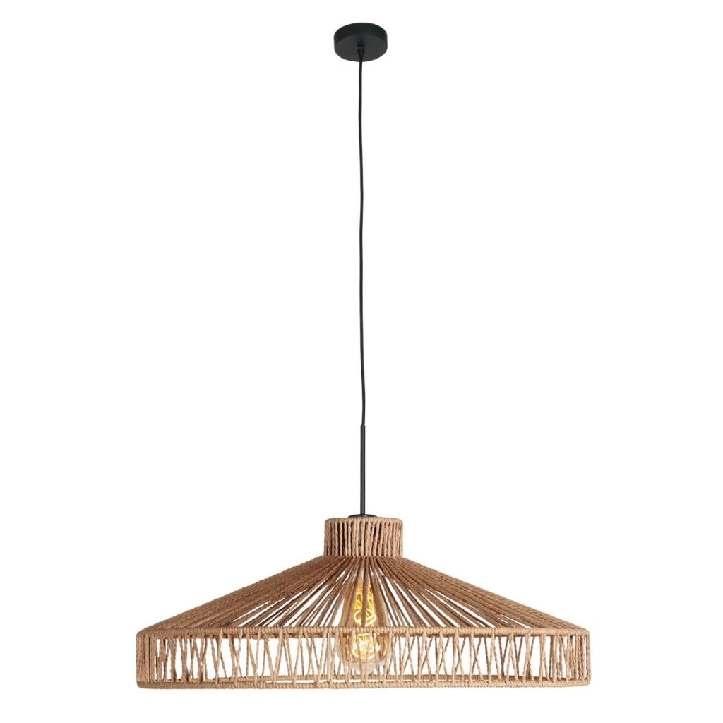 Pendant lamp Ropex with rattan shade Ø50cm Steinhauer 8712746182767