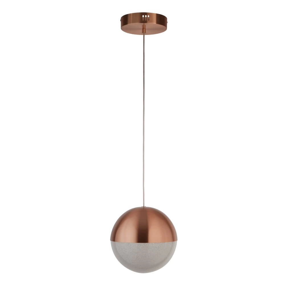 1-light pendant lamp Marbles Red brass