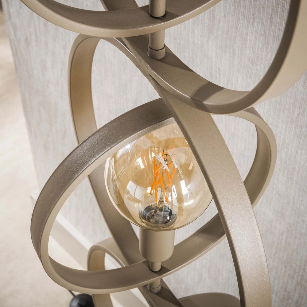 4-Light Sand Floor Lamp Turn E27 - Ø 40cm Lyora 8716803513099