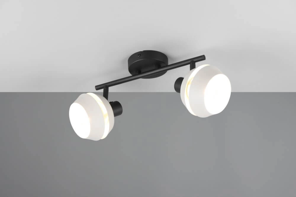 Double surface-mounted spotlight Isla orientable