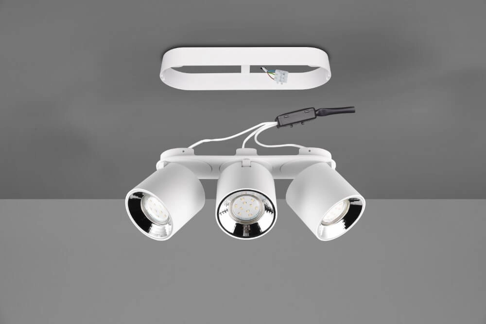 Ceiling light Guayana 3-light white Trio 4017807573985