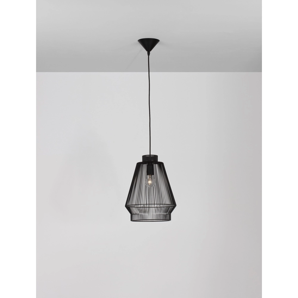 Bohemian pendant lamp Bredo Ø 27.5cm black