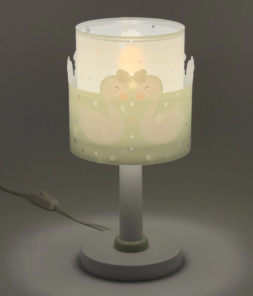 Children's room table lamp Sweet Love soft green Dalber 8420406617114