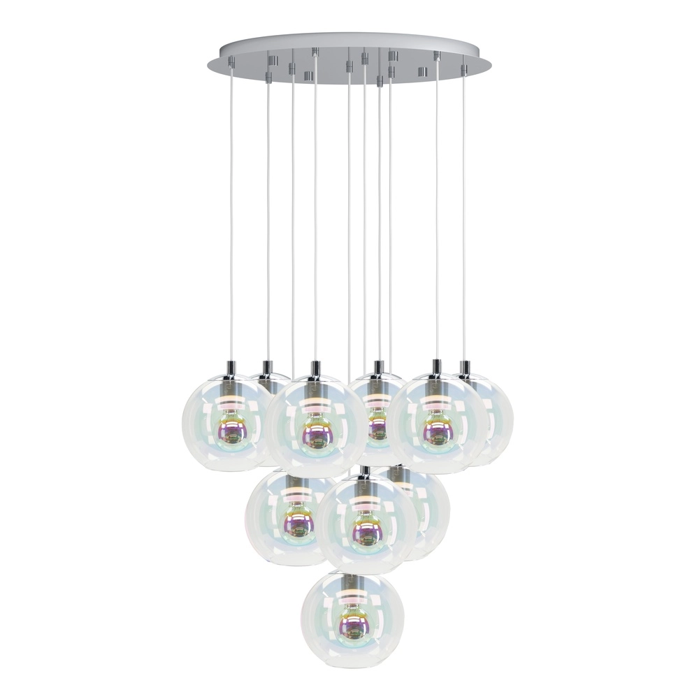 Pendant lamp Ariscani 2 10-light chrome Eglo 9008606358113