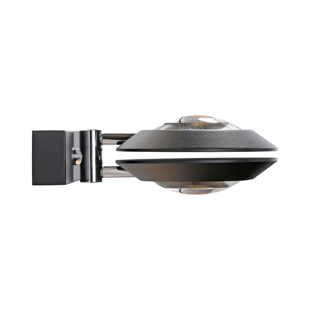 2L led wall light Pure Oculis black pearl Paul Neuhaus 4012248397008