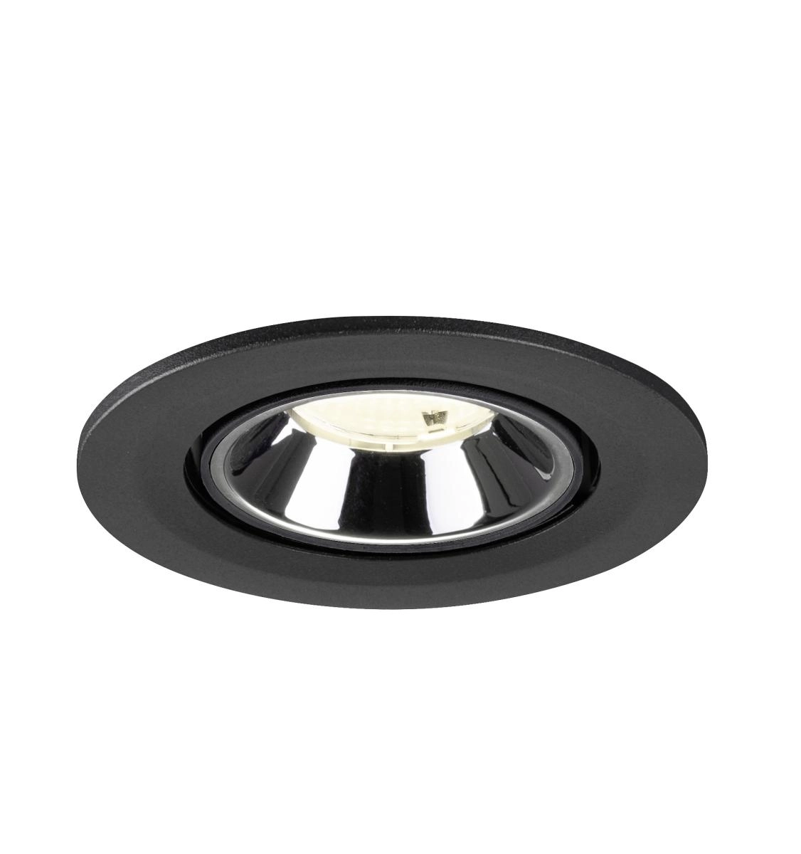 Recessed spotlight Numinos Gimble S black/chrome 4000K - 55deg SLV 4024163313315