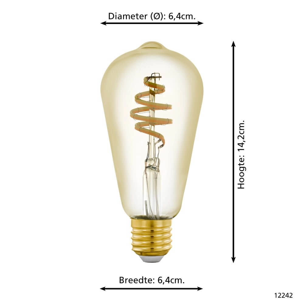 LED lamp bulb Zigbee - E27 - 4.9 watt - 2200-6500K - ST64 Eglo 9002759122423