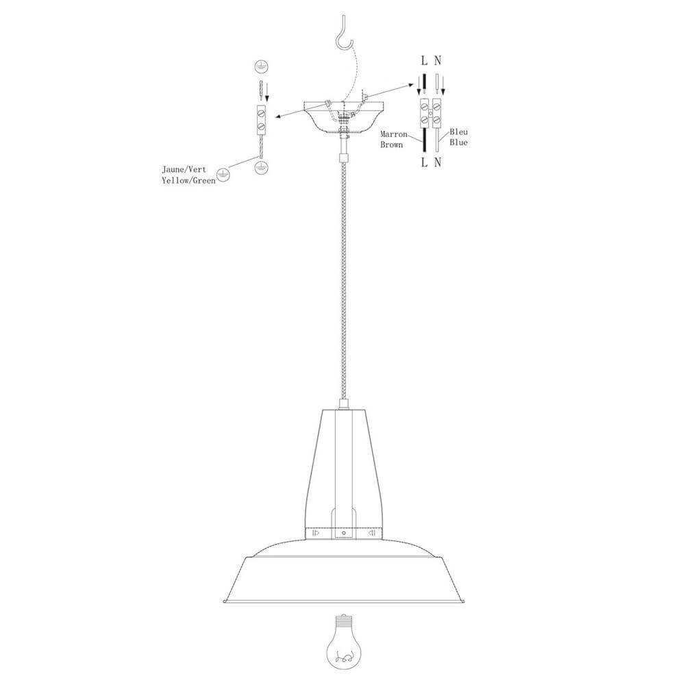 Pendant lamp Eden cream Ø 42cm Steinhauer 8712746178708