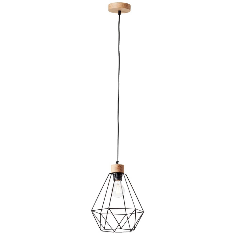 Ø 25cm pendant lamp Drewno Rural Brilliant 4004353396465