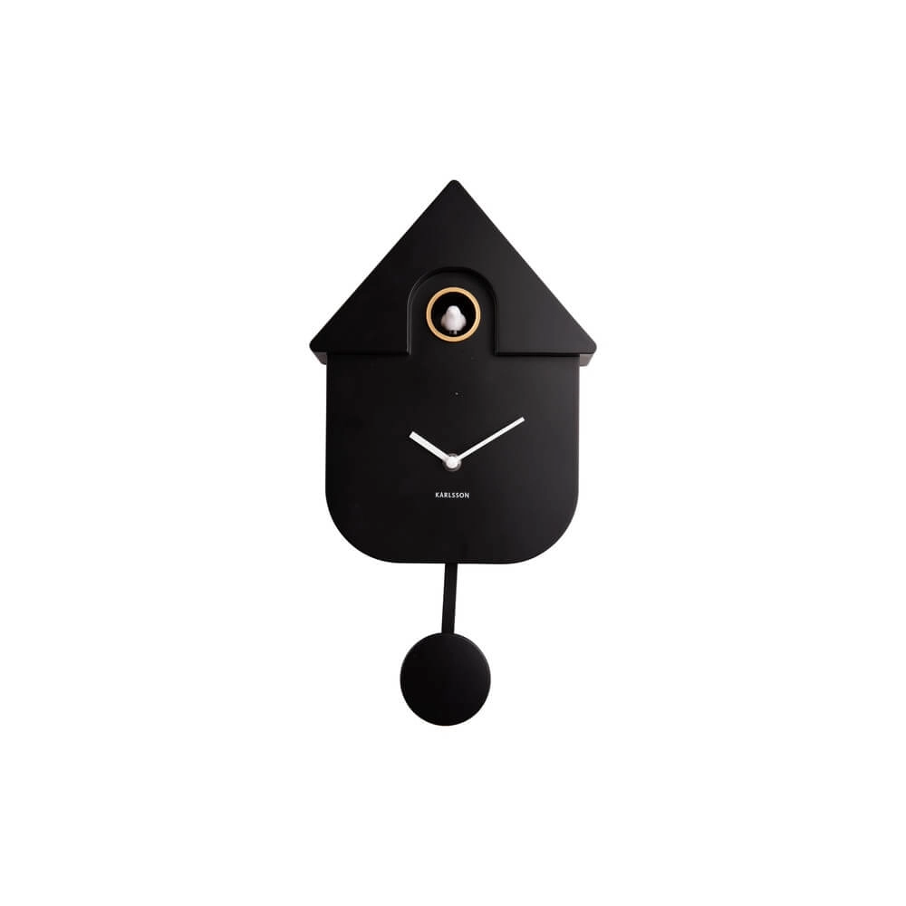 Wall Clock Modern Cuckoo black Karlsson 8714302687143