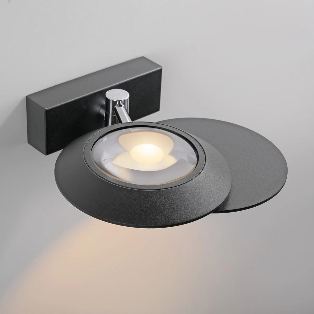 2L led wall light Pure Oculis black pearl Paul Neuhaus 4012248397008