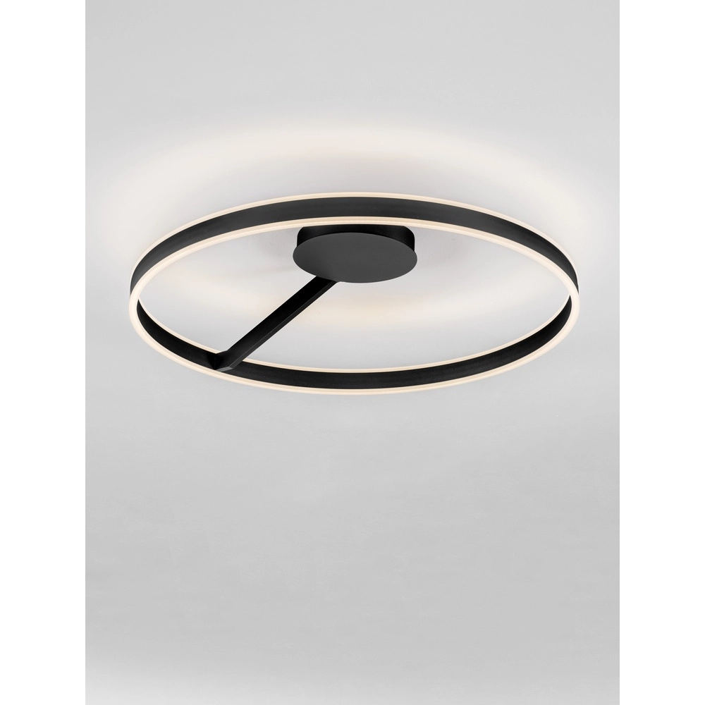 Ceiling lamp Bianco black Ø 80cm Lyora 5212017473851