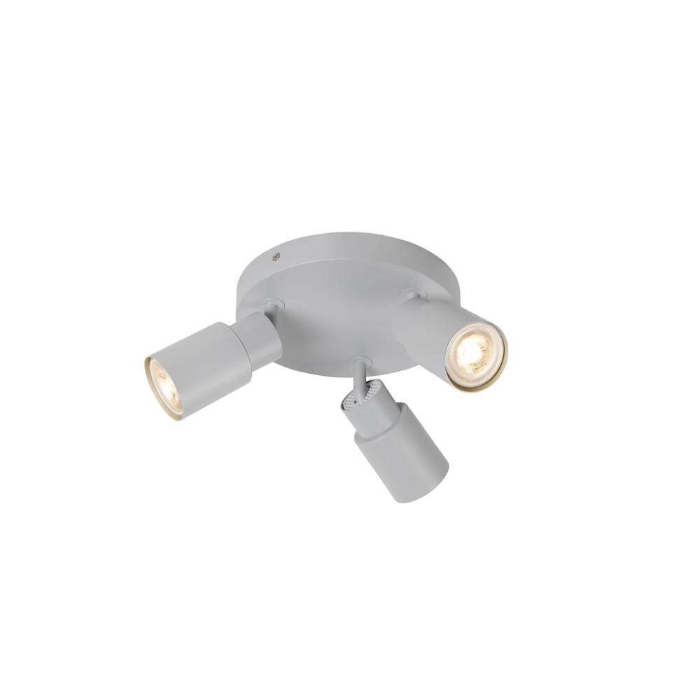 Round spotlight Puri 2.0 Tube Grey 3-light